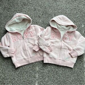 Roxy Kids Light Pink Zip-Up Hoodie